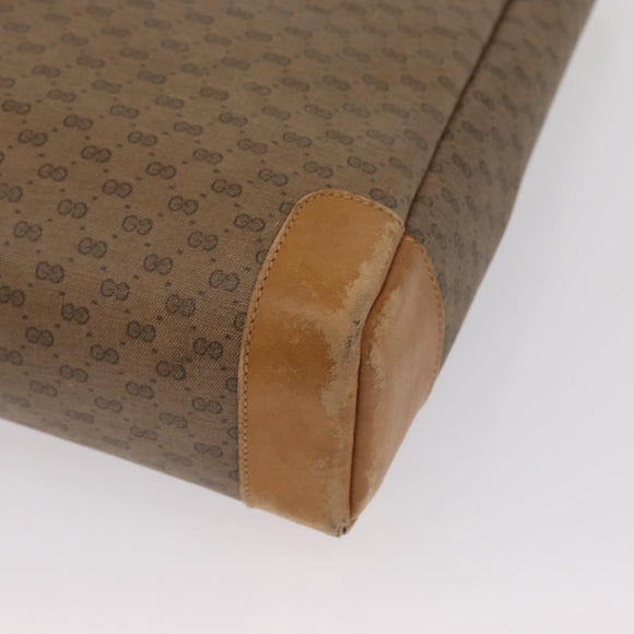 GUCCI GG Supreme Tote Bag PVC Beige Gold 002 37 0035 Auth bs32662