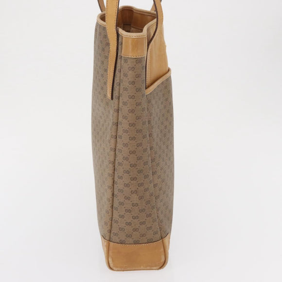GUCCI GG Supreme Tote Bag PVC Beige Gold 002 37 0035 Auth bs32662