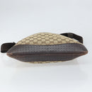 GUCCI GG Canvas Shoulder Bag Beige Silver 145857 Auth bs32664-9