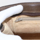 GUCCI GG Plus Supreme Clutch Bag PVC Beige Gold Auth bs32666-15