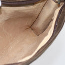 GUCCI GG Plus Supreme Clutch Bag PVC Beige Gold Auth bs32666-17