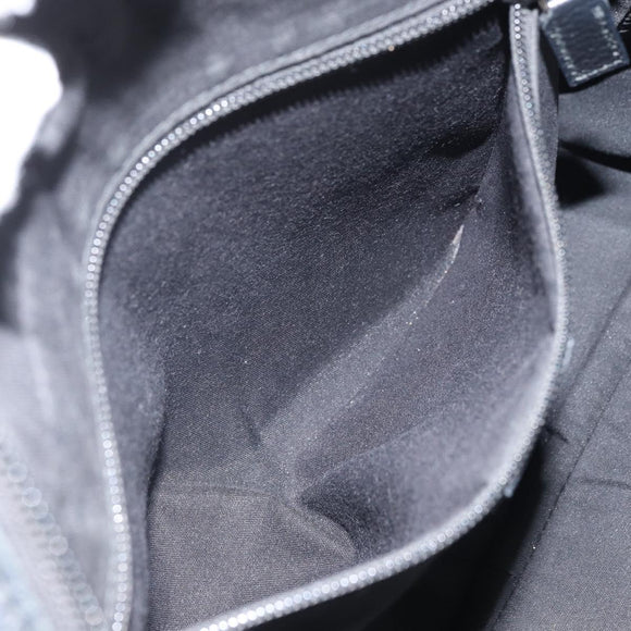 GUCCI GG Canvas Hand Bag Black 282529 Auth bs32670