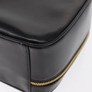 GUCCI Vanity Hand Bag Patent leather Black Gold 000 2040 0323 Auth bs32671-16