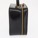 GUCCI Vanity Hand Bag Patent leather Black Gold 000 2040 0323 Auth bs32671-4