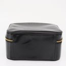GUCCI Vanity Hand Bag Patent leather Black Gold 000 2040 0323 Auth bs32671-5