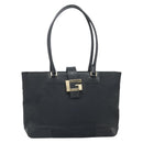 GUCCI Tote Bag Canvas Black Gold 002 1109 Auth bs32672-13