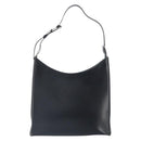 Salvatore Ferragamo Shoulder Bag Leather Black Silver Auth bs32686-13