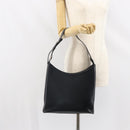 Salvatore Ferragamo Shoulder Bag Leather Black Silver Auth bs32686-22