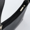 Salvatore Ferragamo Shoulder Bag Leather Black Silver Auth bs32686-6