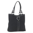 Salvatore Ferragamo Tote Bag Canvas Black Silver Auth bs32688-1