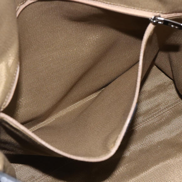 Salvatore Ferragamo Tote Bag Canvas Black Silver Auth bs32688