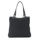 Salvatore Ferragamo Tote Bag Canvas Black Silver Auth bs32688-2