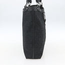 Salvatore Ferragamo Tote Bag Canvas Black Silver Auth bs32688-3