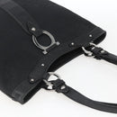 Salvatore Ferragamo Tote Bag Canvas Black Silver Auth bs32688-6
