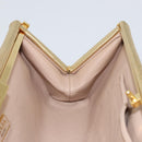 PRADA Clutch Bag Safiano leather Gold Auth bs32689-16
