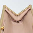 PRADA Clutch Bag Safiano leather Gold Auth bs32689-17