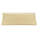 PRADA Clutch Bag Safiano leather Gold Auth bs32689-3