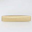 PRADA Clutch Bag Safiano leather Gold Auth bs32689-7