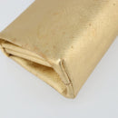 PRADA Clutch Bag Safiano leather Gold Auth bs32689-9
