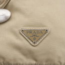 PRADA Pouch Nylon Beige Silver Auth bs32691-12