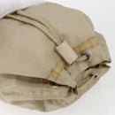 PRADA Pouch Nylon Beige Silver Auth bs32691-6
