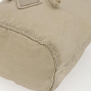 PRADA Pouch Nylon Beige Silver Auth bs32691-8
