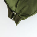 PRADA Backpack Nylon Khaki Silver Auth bs32692-18