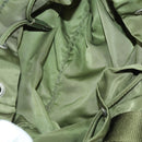 PRADA Backpack Nylon Khaki Silver Auth bs32692-11