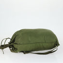 PRADA Backpack Nylon Khaki Silver Auth bs32692-4