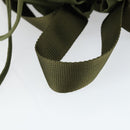 PRADA Backpack Nylon Khaki Silver Auth bs32692-7