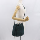 PRADA Shoulder Bag Nylon Blue Silver Auth bs32693-22