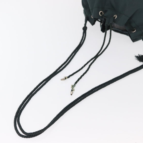 PRADA Shoulder Bag Nylon Blue Silver Auth bs32693