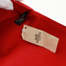 HERMES Pouch Canvas Red Auth bs32696V-10