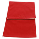 HERMES Pouch Canvas Red Auth bs32696V-2