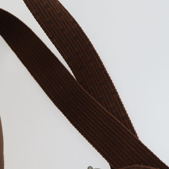 HERMES Her Line Add PM Backpack Canvas Brown Silver Auth bs32697