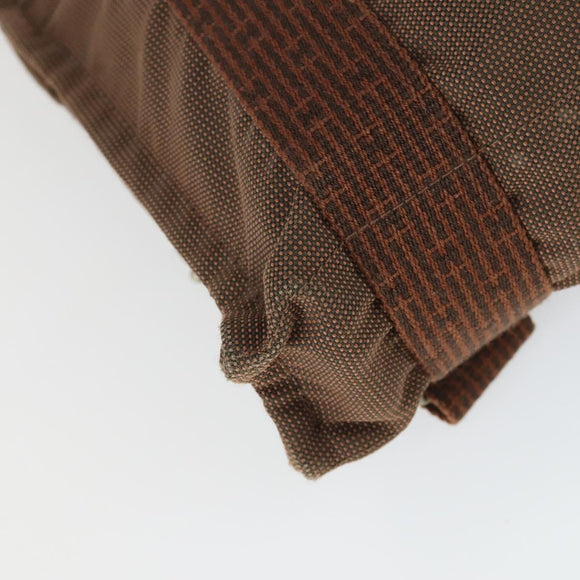 HERMES Her Line Add PM Backpack Canvas Brown Silver Auth bs32697