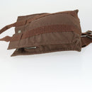 HERMES Her Line Add PM Backpack Canvas Brown Silver Auth bs32697-4