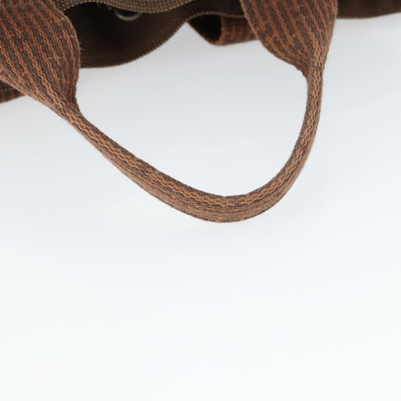 HERMES Her Line Add PM Backpack Canvas Brown Silver Auth bs32697