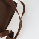 HERMES Her Line Add PM Backpack Canvas Brown Silver Auth bs32697-8
