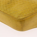 BALLY Shoulder Bag Leather Yellow Gold Auth bs32700-11