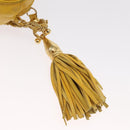 BALLY Shoulder Bag Leather Yellow Gold Auth bs32700-14