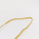 BALLY Shoulder Bag Leather Yellow Gold Auth bs32700-8