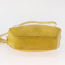 BALLY Shoulder Bag Leather Yellow Gold Auth bs32700-9