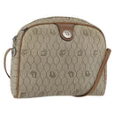 Christian Dior Honeycomb Canvas Shoulder Bag PVC Beige Auth bs32701-1