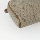 Christian Dior Honeycomb Canvas Shoulder Bag PVC Beige Auth bs32701-17