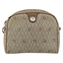 Christian Dior Honeycomb Canvas Shoulder Bag PVC Beige Auth bs32701-13