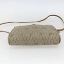 Christian Dior Honeycomb Canvas Shoulder Bag PVC Beige Auth bs32701-5