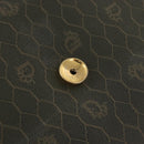 Christian Dior Honeycomb Canvas Chain Bag PVC Black Brown gold Auth bs32702-10