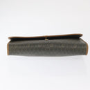 Christian Dior Honeycomb Canvas Chain Bag PVC Black Brown gold Auth bs32702-5