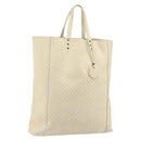 BOTTEGA VENETA INTRECCIATO Hand Bag Leather Cream Auth bs32707-1